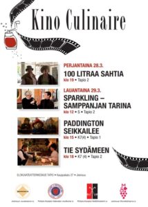 Kino Culinaire, 28-29.3. 2025. Ruoka ja elokuvatapahtuma Joensuussa